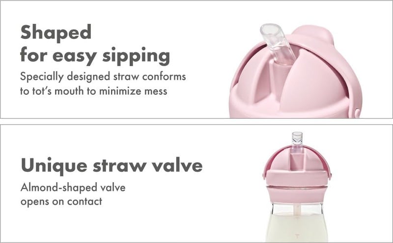 OXO Tot Transitions 9 oz Straw Cup Blossom - Image 5